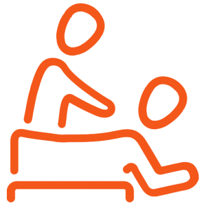 Cartoon icon of okotoks massage